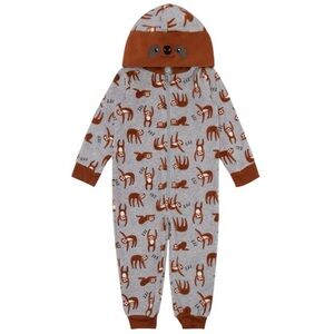 Petit Lem Big Kids' Sloth Hooded Sleeper Romper/Onesie | NEW/NWT!!🦥🦥🦥